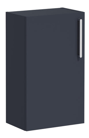 VitrA Root Flat 40cm 1 Door Slim Lower/Base Unit (LH Hinge) - Matt Dark Blue