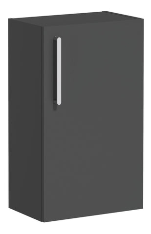 VitrA Root Flat 40cm 1 Door Slim Lower/Base Unit (RH Hinge) - Matt Storm Grey