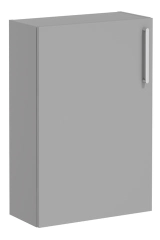 VitrA Root Flat 55cm 1 Door Slim Lower/Base Unit (LH Hinge) - Matt Rock Grey