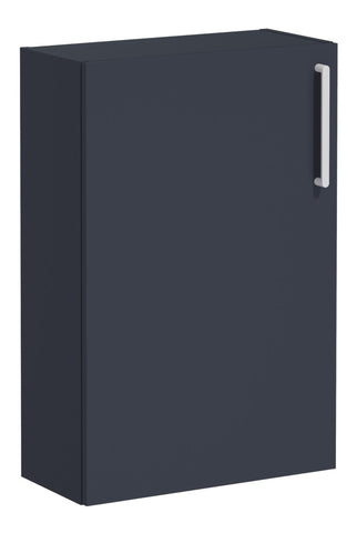 VitrA Root Flat 55cm 1 Door Slim Lower/Base Unit (LH Hinge) - Matt Dark Blue