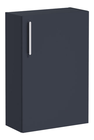 VitrA Root Flat 55cm 1 Door Slim Lower/Base Unit (RH Hinge) - Matt Dark Blue