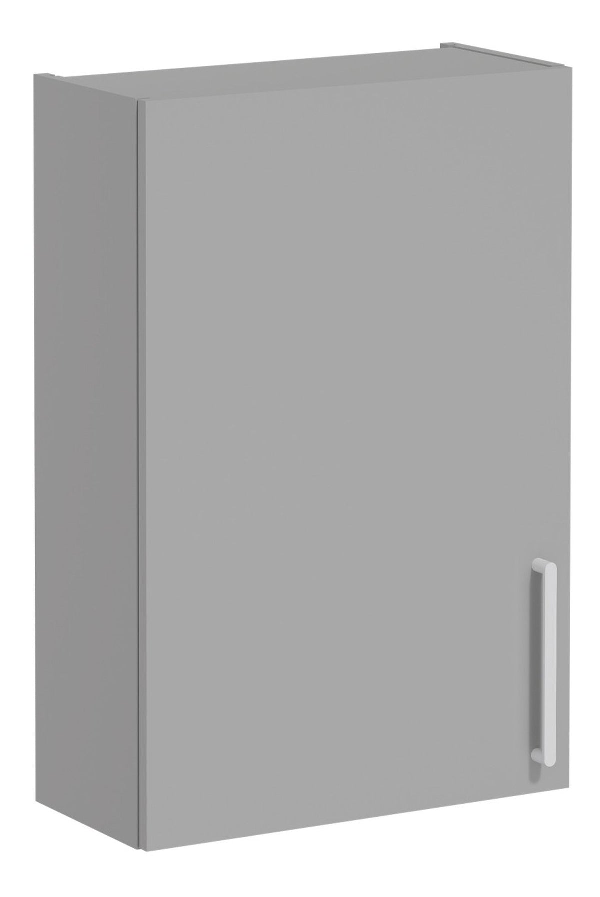VitrA Root Flat 60cm 1 Door Upper/Wall Unit (LH Hinge) - Matt Rock Grey