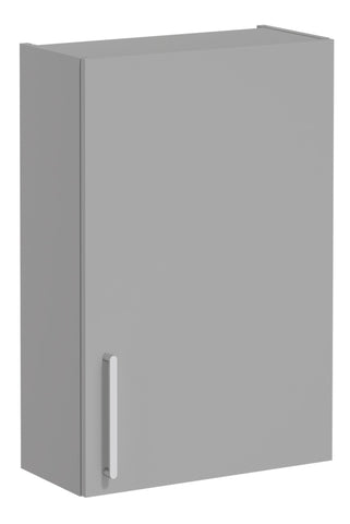 VitrA Root Flat 60cm 1 Door Upper/Wall Unit (RH Hinge) - Matt Rock Grey