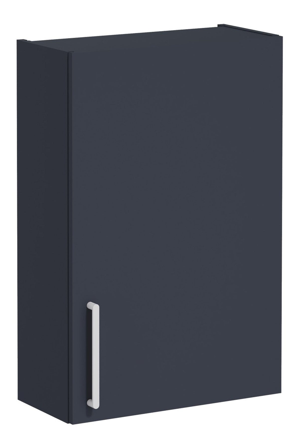 VitrA Root Flat 60cm 1 Door Upper/Wall Unit (RH Hinge) - Matt Dark Blue