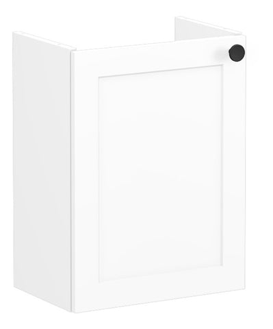 VitrA Root Classic 40cm 1 Door Wall Hung Slim Washbasin Unit (LH Hinge) - Matt White