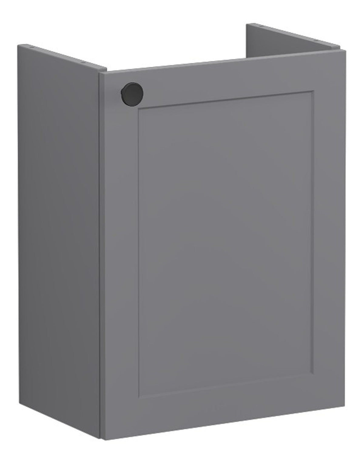 VitrA Root Classic 40cm 1 Door Wall Hung Slim Washbasin Unit (RH Hinge) - Matt Grey