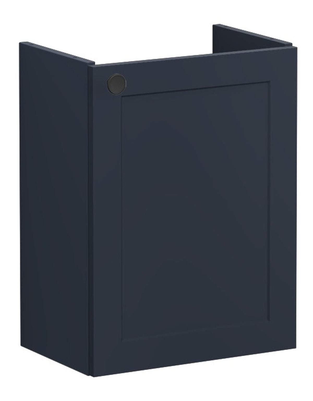 VitrA Root Classic 40cm 1 Door Wall Hung Slim Washbasin Unit (RH Hinge) - Matt Dark Blue