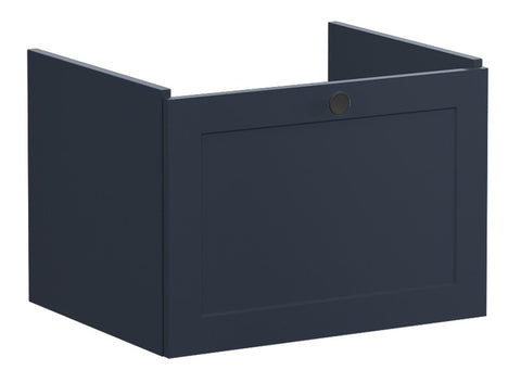 VitrA Root Classic 60cm 1 Drawer Washbasin Unit - Matt Dark Blue
