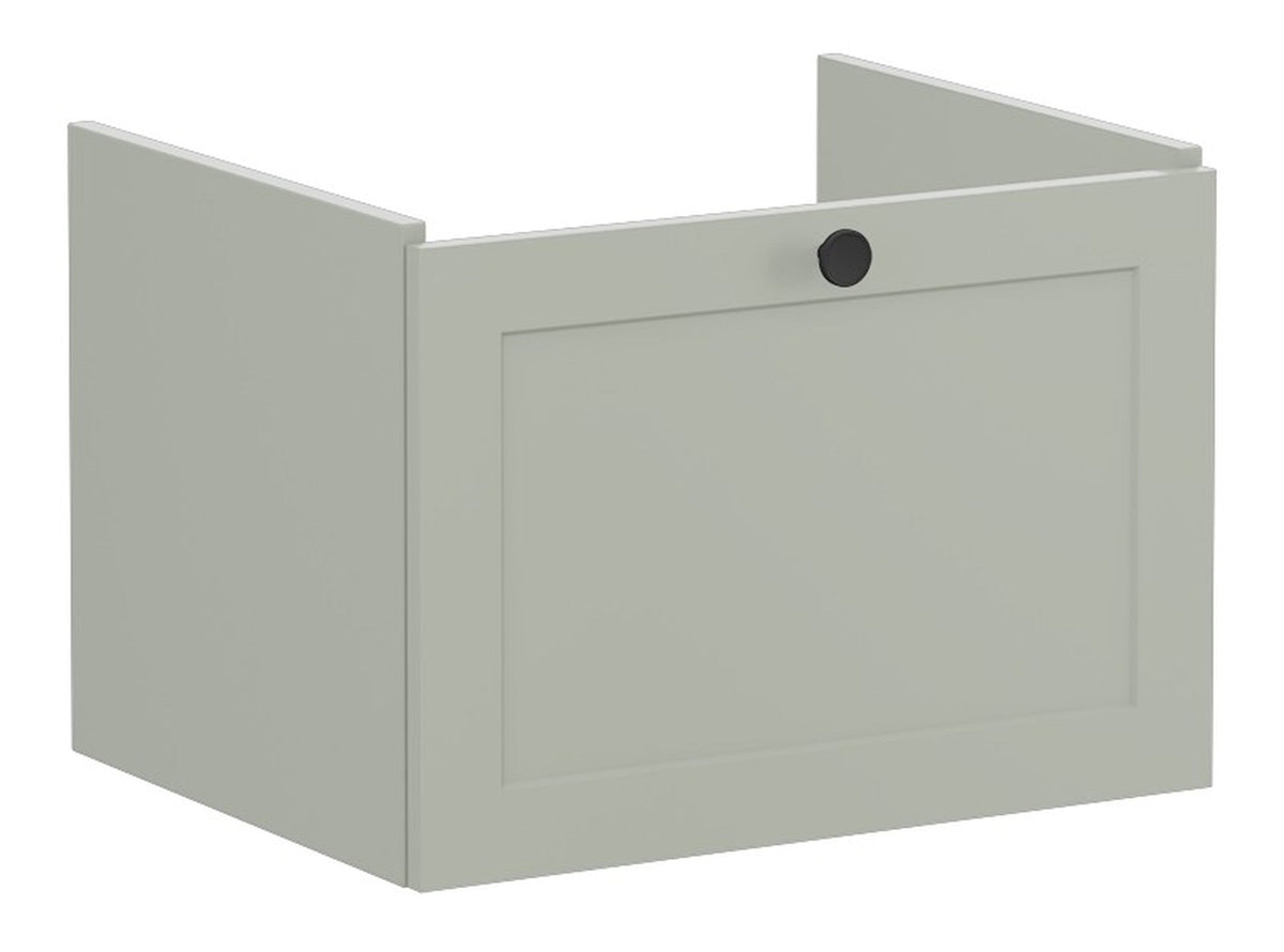 VitrA Root Classic 60cm 1 Drawer Washbasin Unit - Matt Retro Green