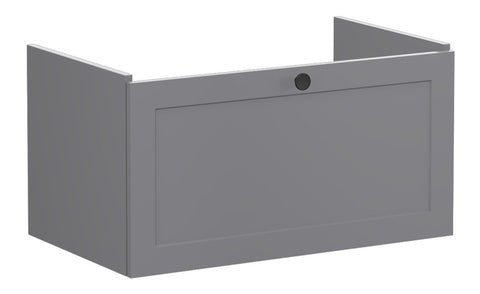 VitrA Root Classic 80cm 1 Drawer Washbasin Unit - Matt Grey