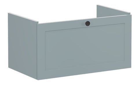 VitrA Root Classic 80cm 1 Drawer Washbasin Unit - Matt Fjord Green