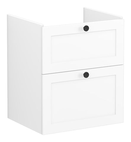VitrA Root Classic 60cm 2 Drawer Washbasin Unit - Matt White