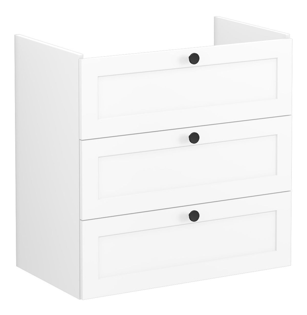 VitrA Root Classic 80cm 3 Drawer Washbasin Unit - Matt White