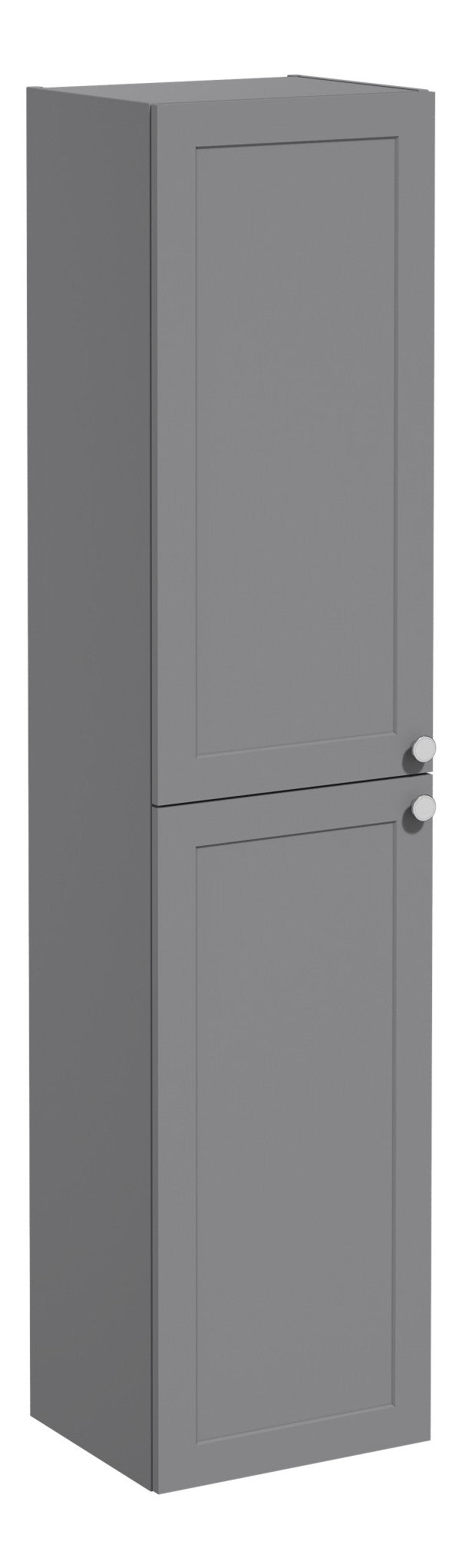 VitrA Root Classic 40cm 2 Door Tall Unit (LH Hinge) - Matt Grey
