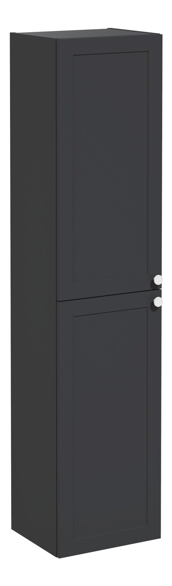 VitrA Root Classic 40cm 2 Door Tall Unit (LH Hinge) - Matt Graphite