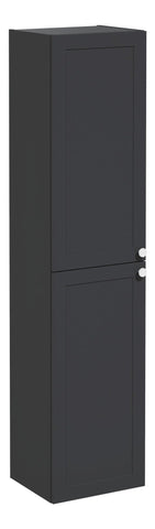 VitrA Root Classic 40cm 2 Door Tall Unit (LH Hinge) - Matt Graphite