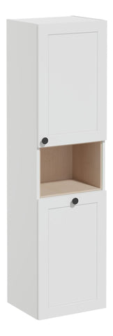 VitrA Root Classic 40cm 2 Door Semi-Tall Unit w/Laundry Basket (RH Hinge) - Matt Light Grey
