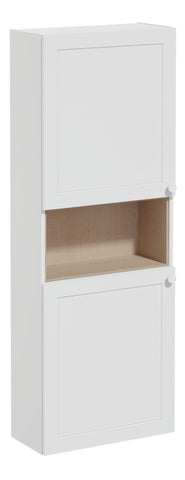 VitrA Root Classic 55cm 2 Door Semi-Tall Unit (LH Hinge) - Matt Light Grey