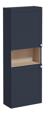 VitrA Root Classic 55cm 2 Door Semi-Tall Unit (LH Hinge) - Matt Dark Blue