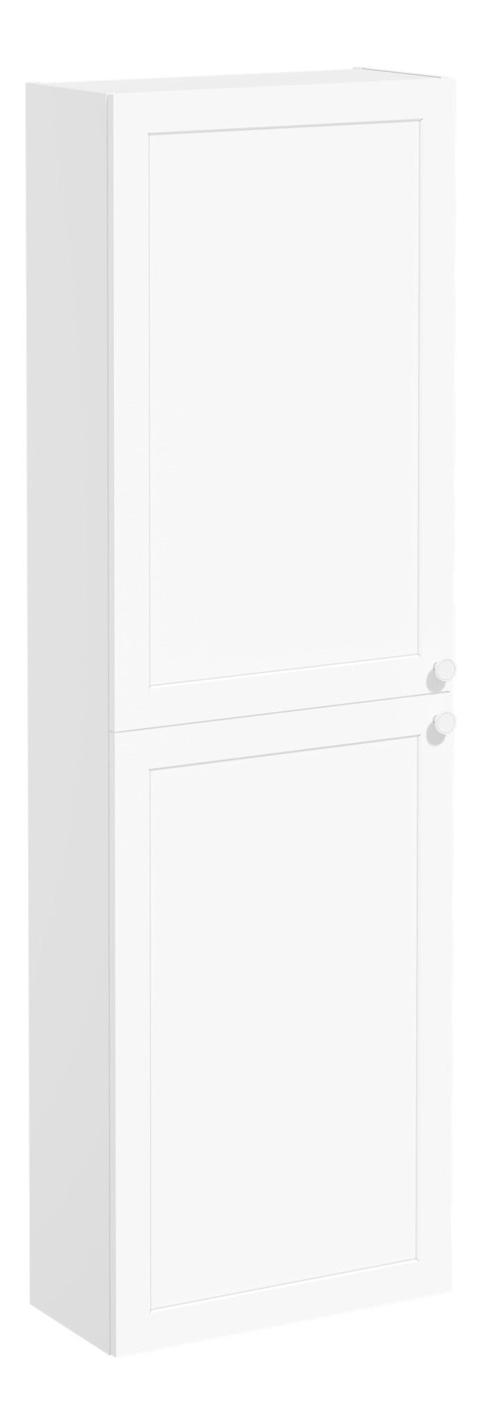 VitrA Root Classic 55cm 2 Door Slim Tall Unit (LH Hinge) - Matt White