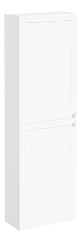 VitrA Root Classic 55cm 2 Door Slim Tall Unit (LH Hinge) - Matt White