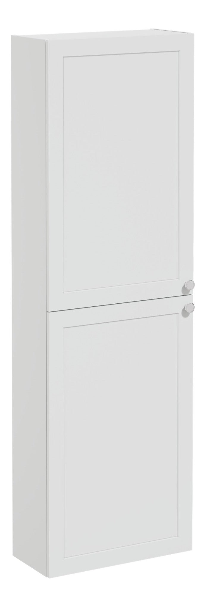 VitrA Root Classic 55cm 2 Door Slim Tall Unit (LH Hinge) - Matt Light Grey