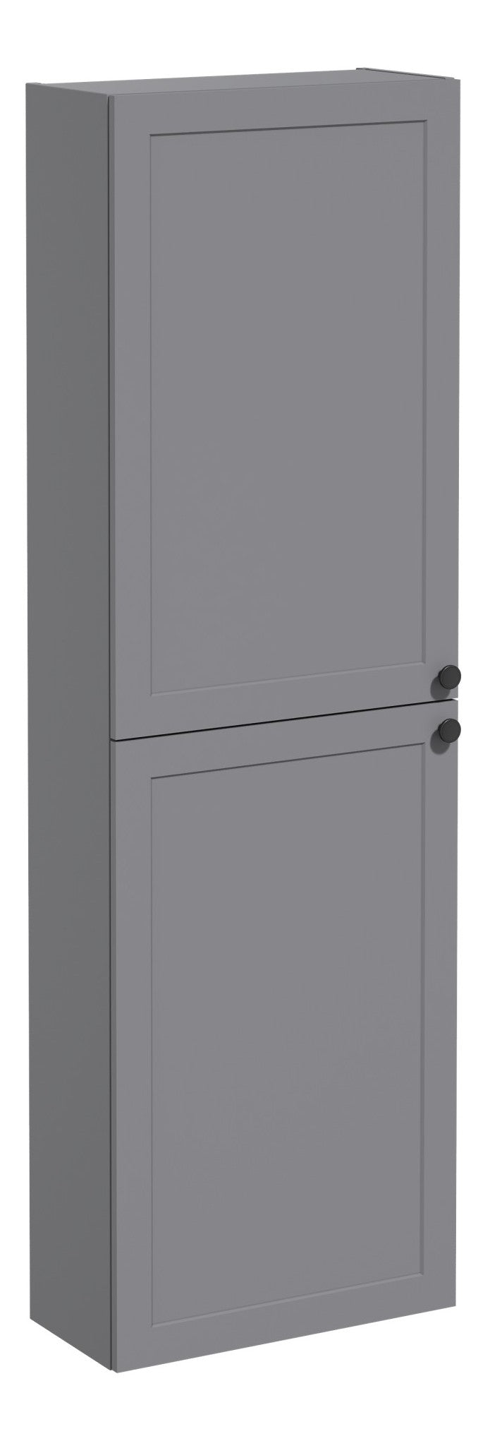 VitrA Root Classic 55cm 2 Door Slim Tall Unit (LH Hinge) - Matt Grey
