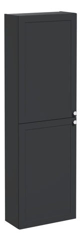 VitrA Root Classic 55cm 2 Door Slim Tall Unit (LH Hinge) - Matt Graphite