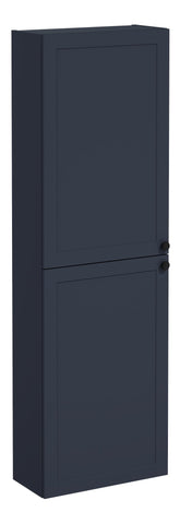 VitrA Root Classic 55cm 2 Door Slim Tall Unit (LH Hinge) - Matt Dark Blue