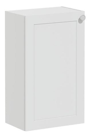 VitrA Root Classic 40cm 1 Door Slim Lower/Base Unit (LH Hinge) - Matt Light Grey