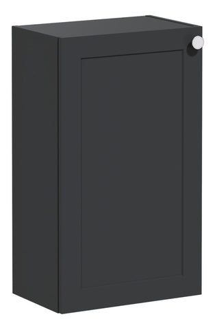 VitrA Root Classic 40cm 1 Door Slim Lower/Base Unit (LH Hinge) - Matt Graphite