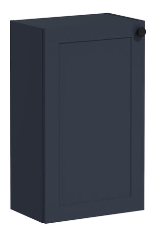 VitrA Root Classic 40cm 1 Door Slim Lower/Base Unit (LH Hinge) - Matt Dark Blue