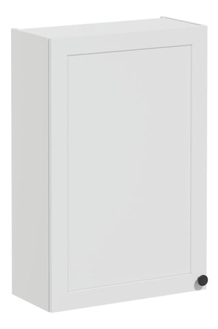 VitrA Root Classic 60cm 1 Door Upper/Wall Unit (LH Hinge) - Matt Light Grey