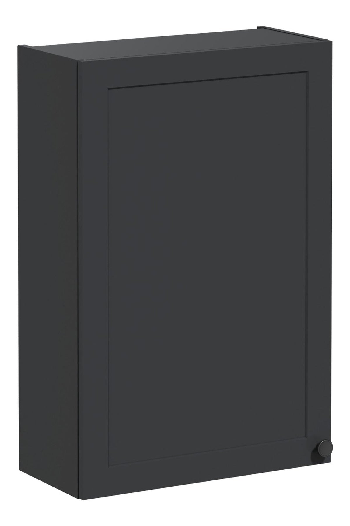 VitrA Root Classic 60cm 1 Door Upper/Wall Unit (LH Hinge) - Matt Graphite