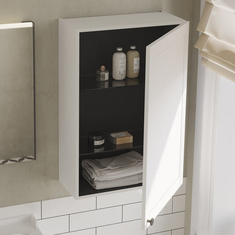 VitrA Root Classic 60cm 1 Door Upper/Wall Unit (RH Hinge) - Matt White