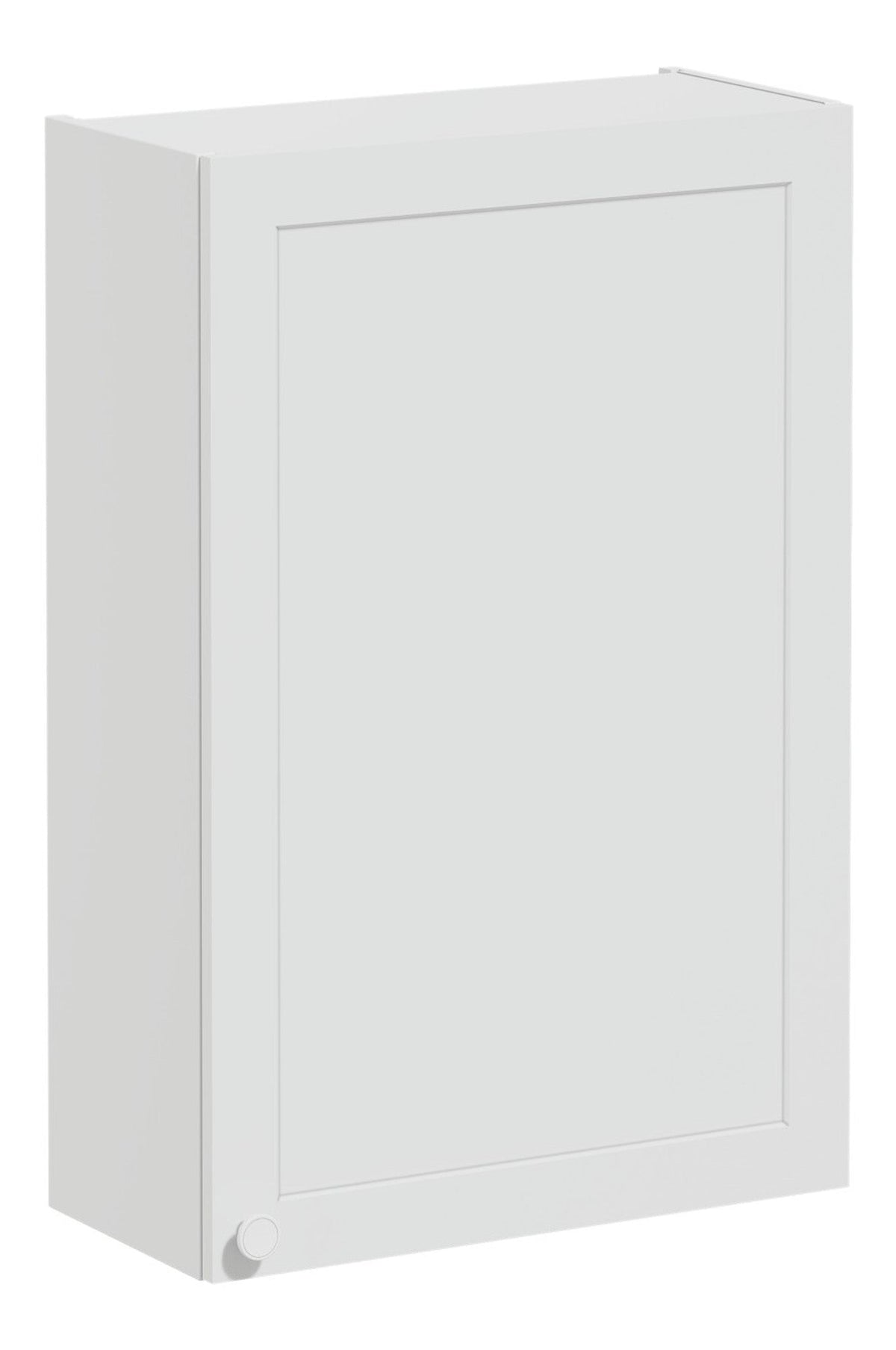 VitrA Root Classic 60cm 1 Door Upper/Wall Unit (RH Hinge) - Matt Light Grey