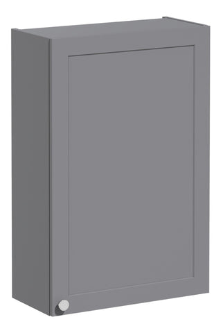 VitrA Root Classic 60cm 1 Door Upper/Wall Unit (RH Hinge) - Matt Grey