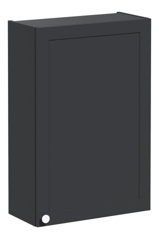 VitrA Root Classic 60cm 1 Door Upper/Wall Unit (RH Hinge) - Matt Graphite
