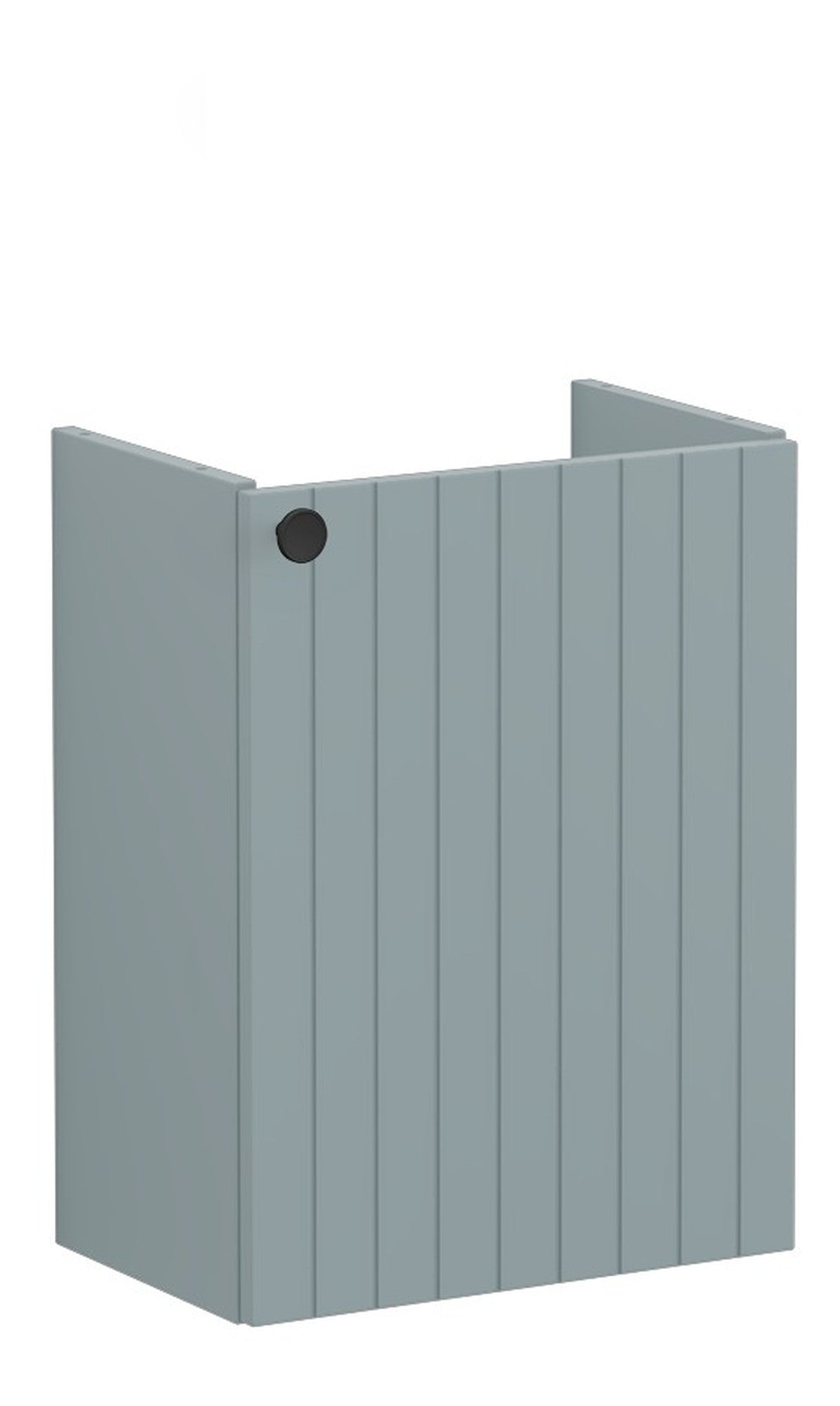 VitrA Root Groove 40cm 1 Door Wall Hung Slim Washbasin Unit (RH Hinge) - Matt Fjord Green