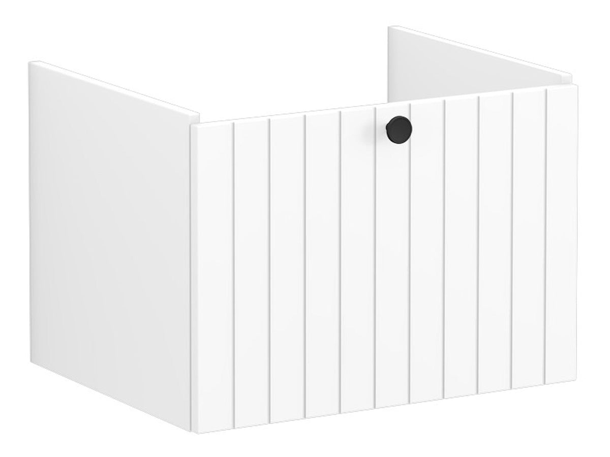 VitrA Root Groove 60cm 1 Drawer Washbasin Unit - Matt White
