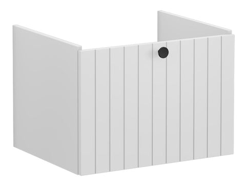 VitrA Root Groove 60cm 1 Drawer Washbasin Unit - Matt Light Grey