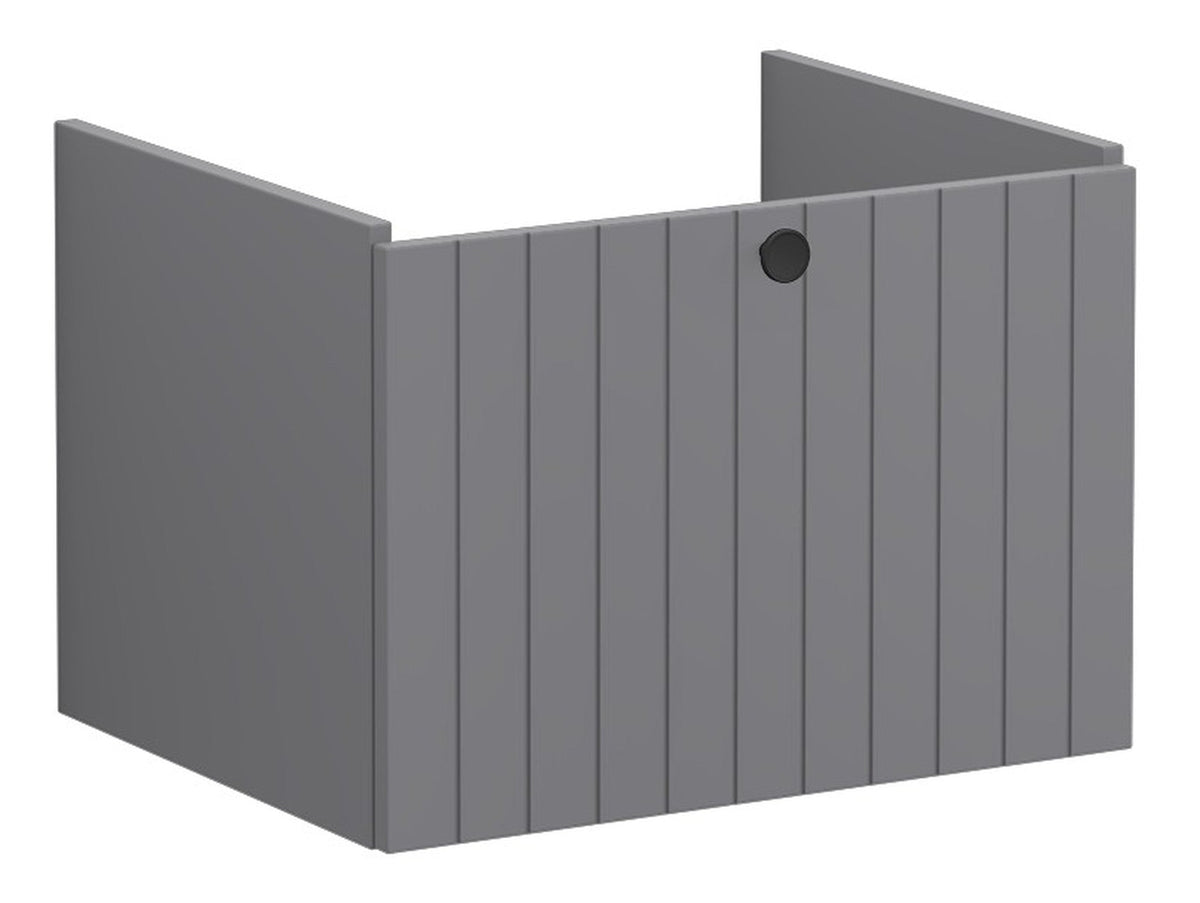 VitrA Root Groove 60cm 1 Drawer Washbasin Unit - Matt Grey