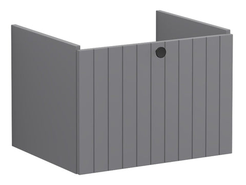 VitrA Root Groove 60cm 1 Drawer Washbasin Unit - Matt Grey