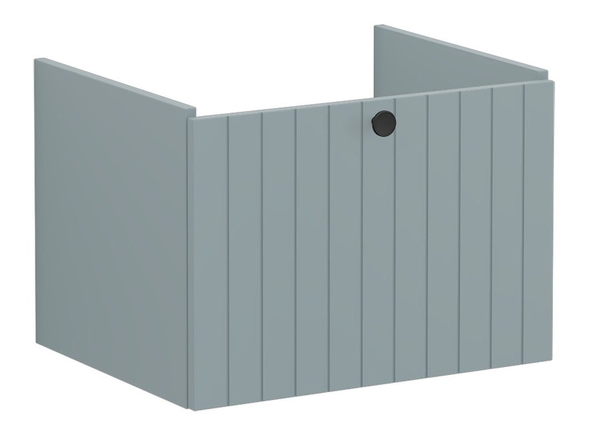 VitrA Root Groove 60cm 1 Drawer Washbasin Unit - Matt Fjord Green