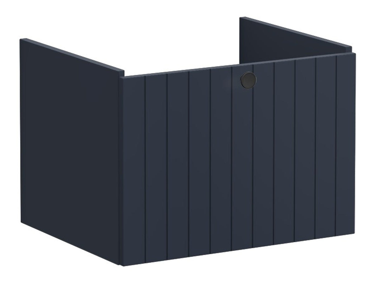 VitrA Root Groove 60cm 1 Drawer Washbasin Unit - Matt Dark Blue