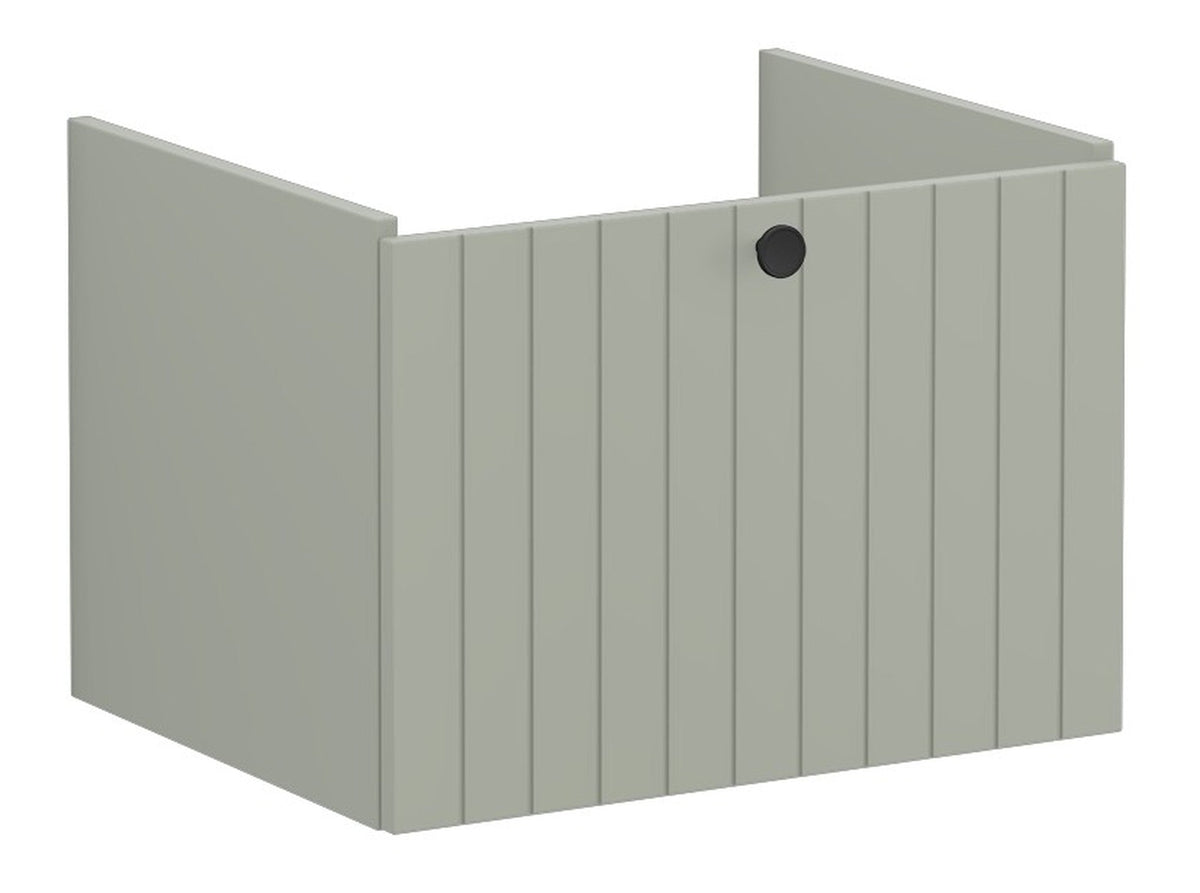 VitrA Root Groove 60cm 1 Drawer Washbasin Unit - Matt Retro Green