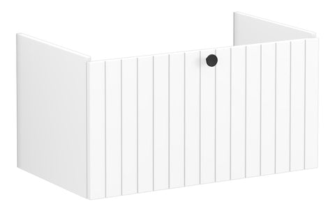 VitrA Root Groove 80cm 1 Drawer Washbasin Unit - Matt White