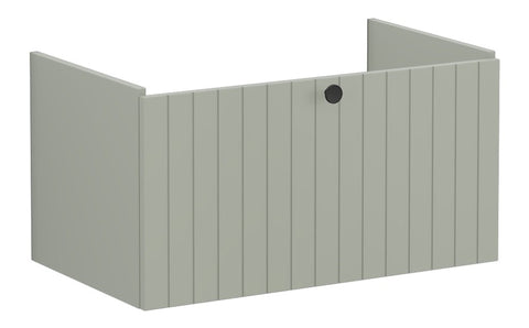VitrA Root Groove 80cm 1 Drawer Washbasin Unit - Matt Retro Green