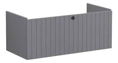 VitrA Root Groove 100cm 1 Drawer Washbasin Unit - Matt Grey