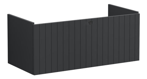 VitrA Root Groove 100cm 1 Drawer Washbasin Unit - Matt Graphite